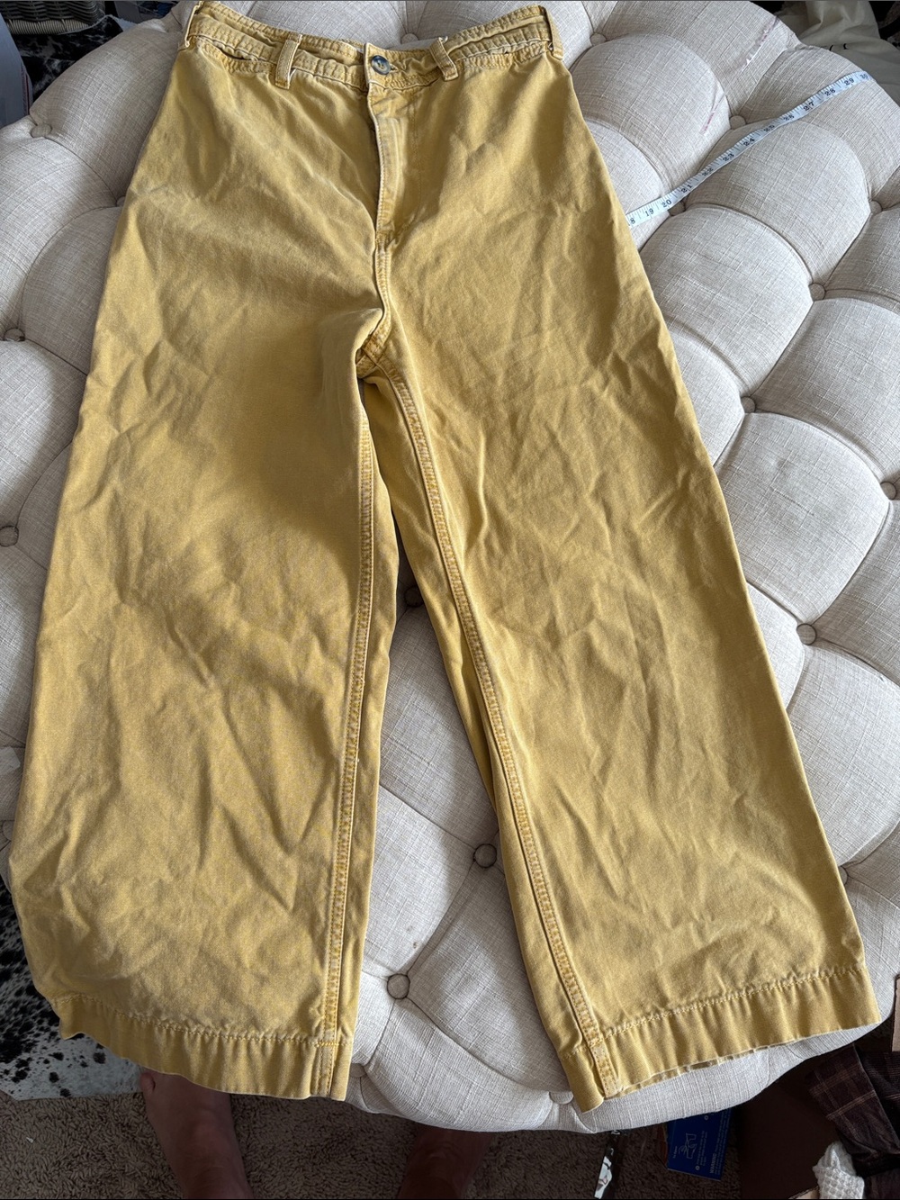 We The Free Wide-Leg Jeans in Mustard